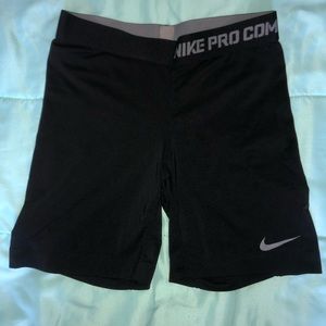 Nike Pro Black Long Spandex, Size Small